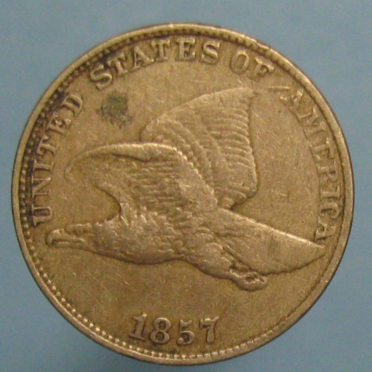 1857-Flying-Eagle-Cent---Broken-Wingtip-And-Doubling-.-.-.-Is-It-A-DDO?